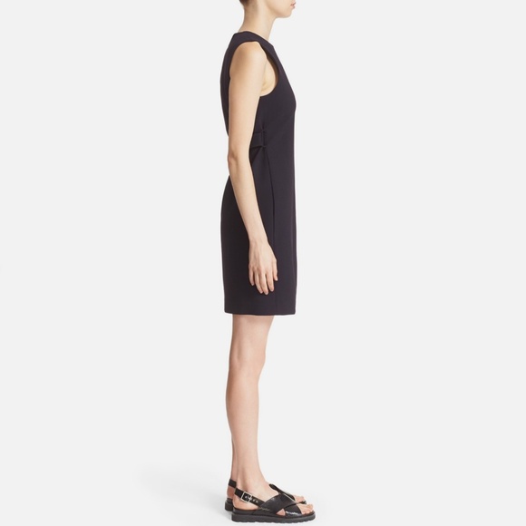 THEORY Rosanelle/New Faded Sleeveless Dress Sz 2 Navy - Picture 2 of 11